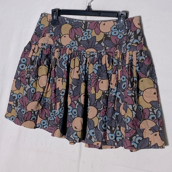 French Connection Fruit Print Fine Corduroy Mini Skirt 6 - Picture 13 of 13